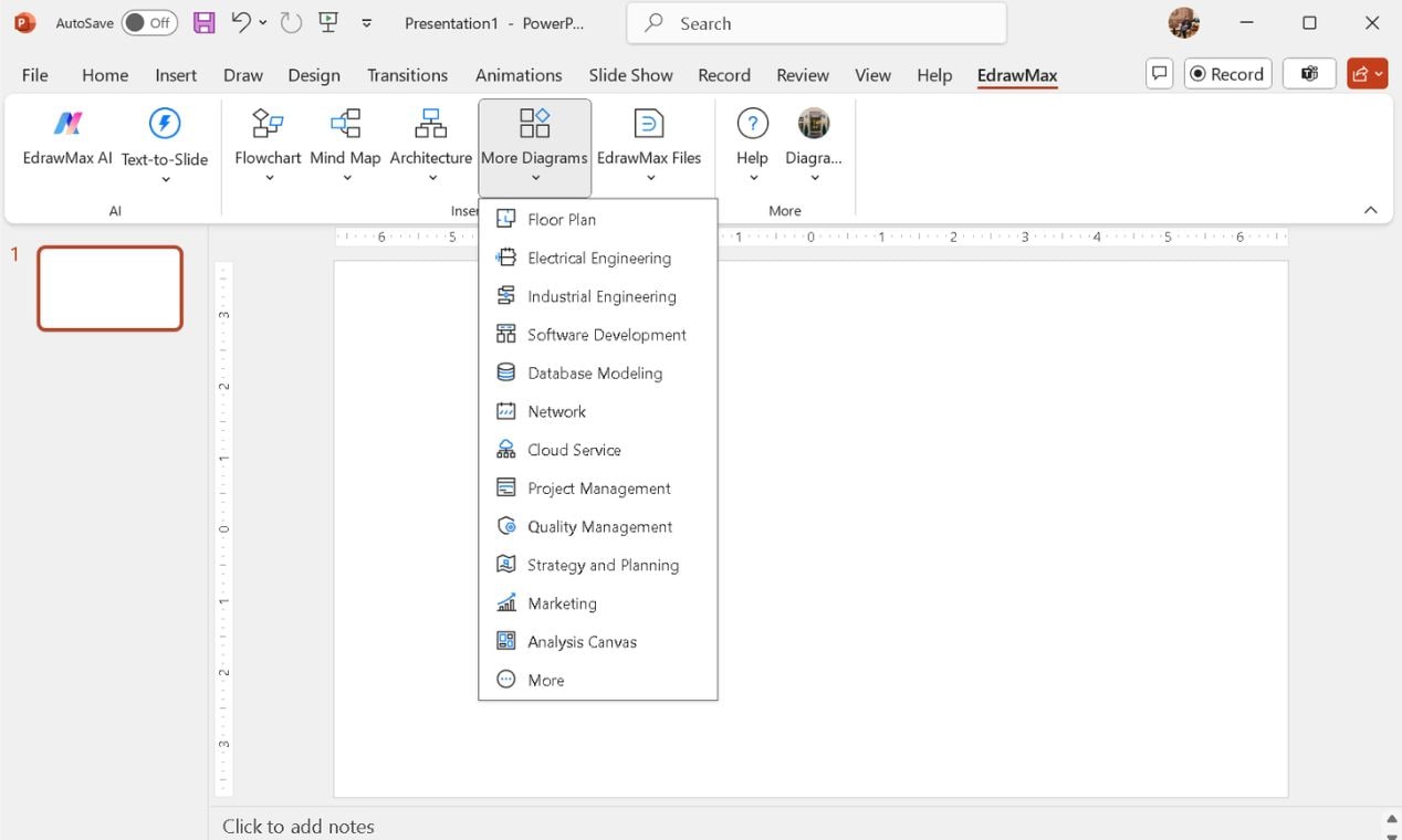 edrawmax diagram options