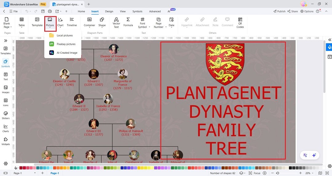 Plantagenet-crest-inserted-to-diagram
