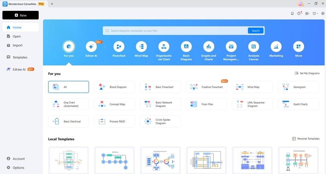 EdrawMax-main-user-interface