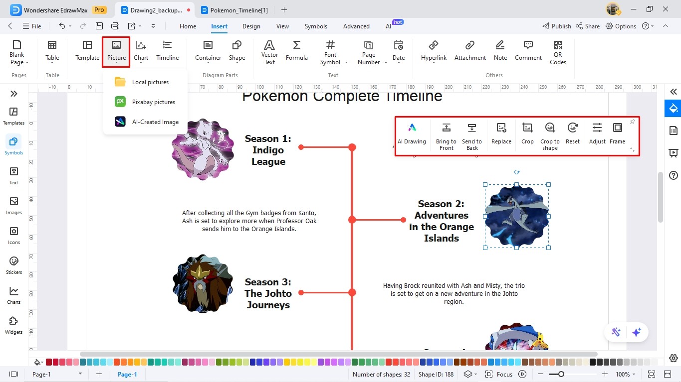 create a timeline using edrawmax