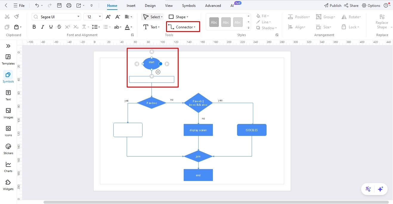 create a programming flowchart