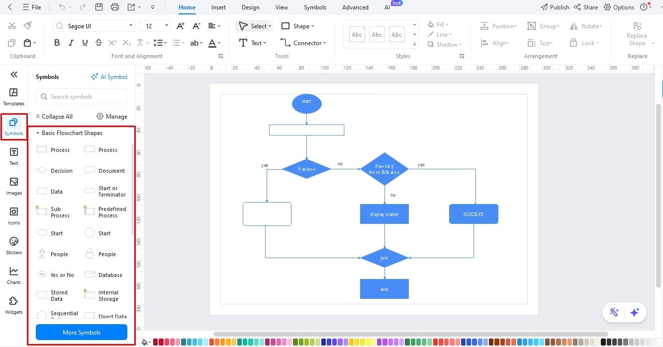 create a programming flowchart