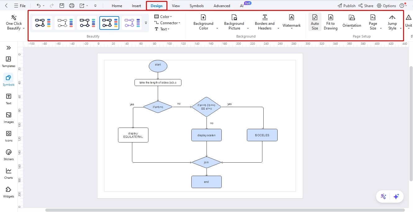 create a programming flowchart