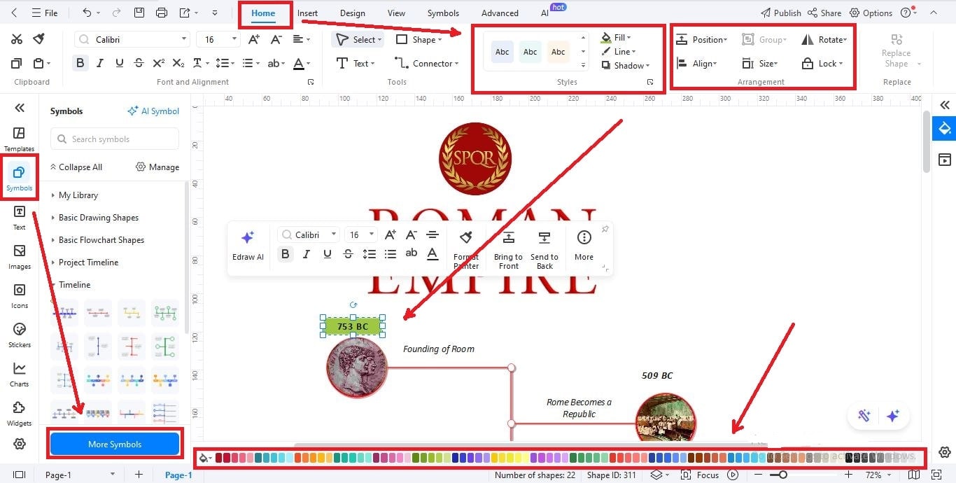step-05-customize roman empire design