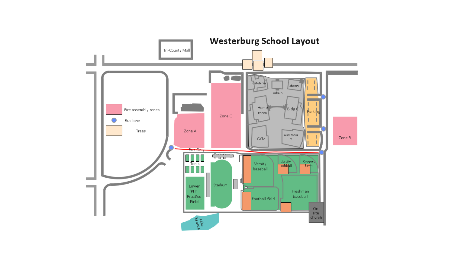 school layout template on EdrawMax