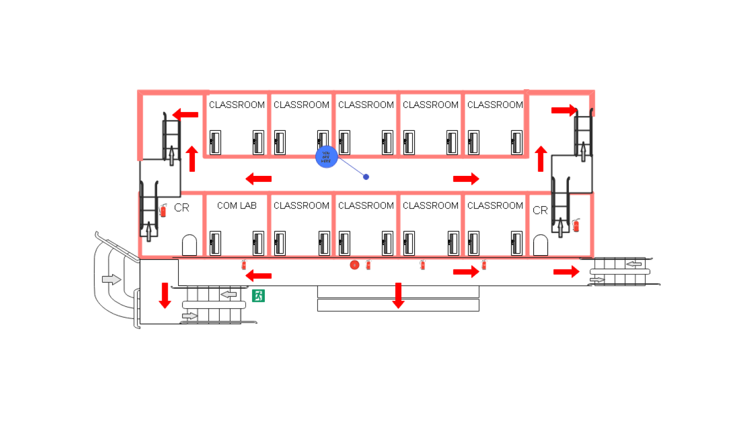 school layout template on EdrawMax