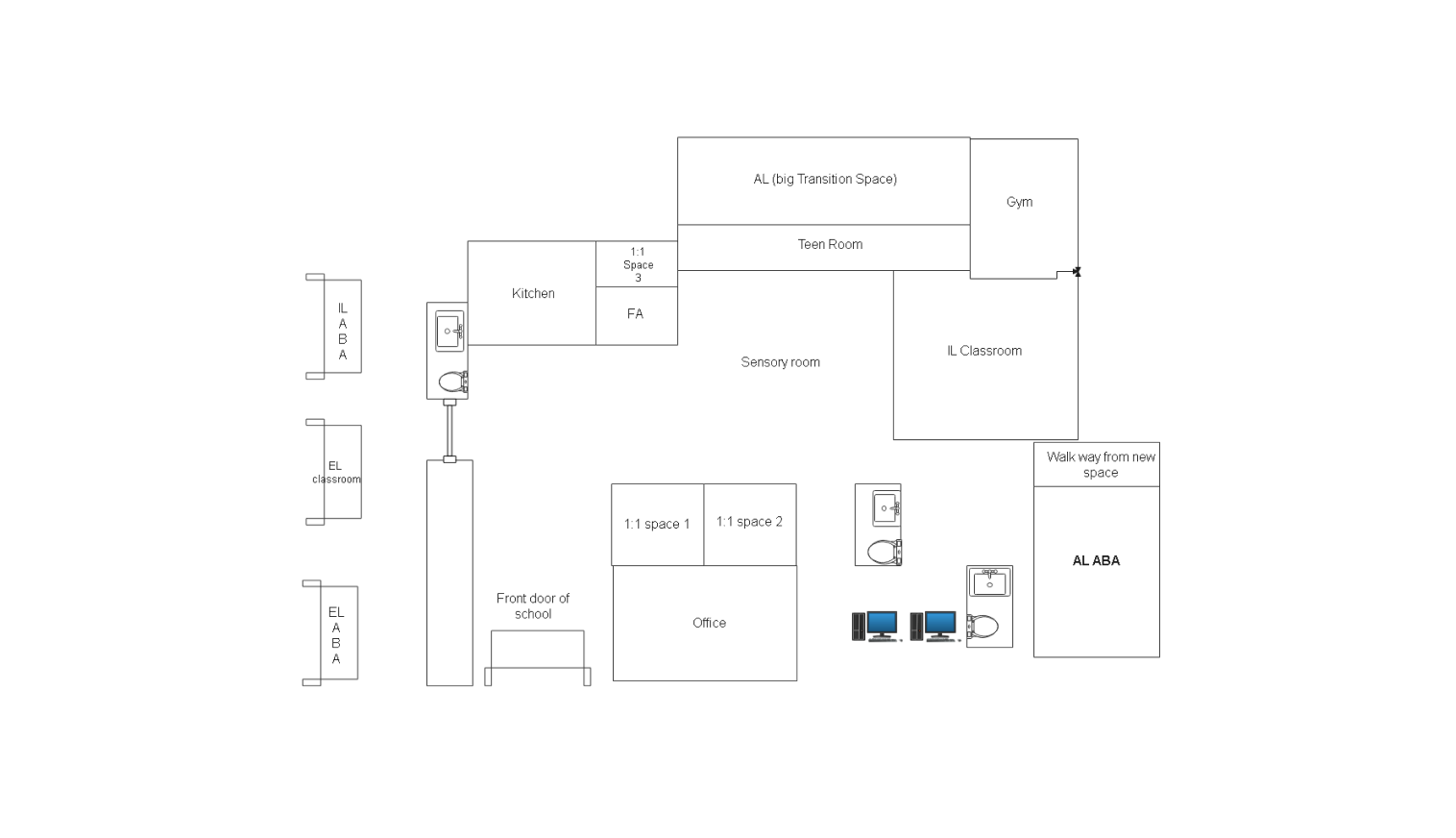 school layout template on EdrawMax