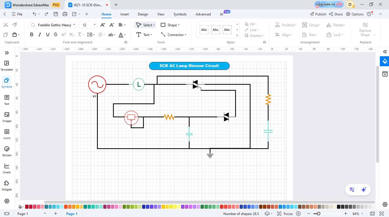 EdrawMax-Completing the wiring