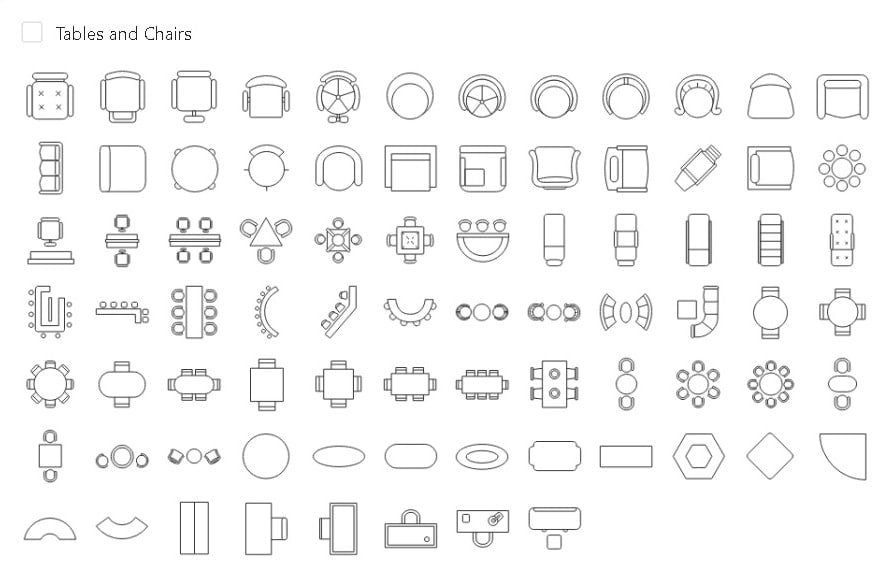 seating-chart-seating-symbols-on-EdrawMax