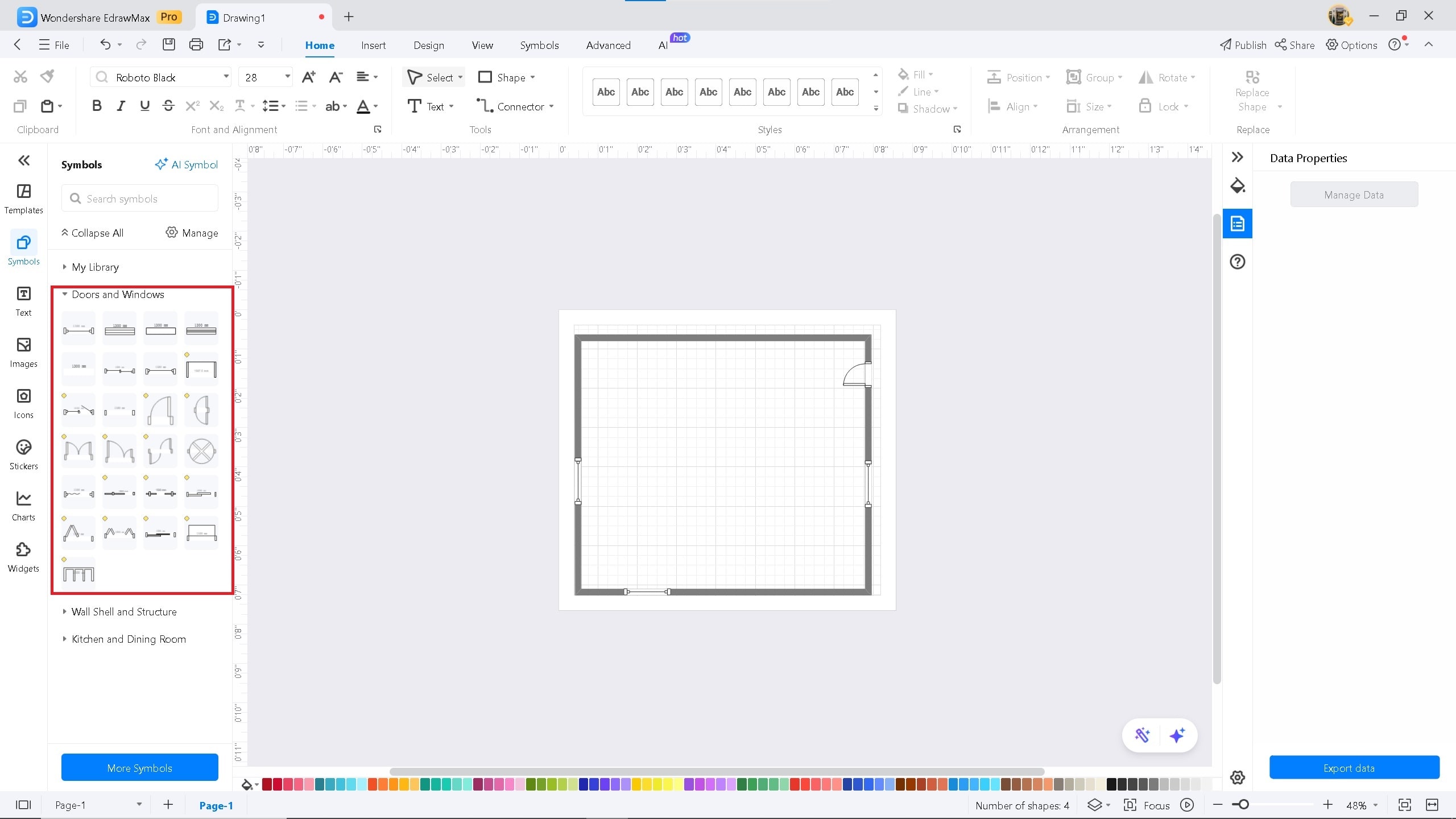 seating-chart-add-windows-on-EdrawMax