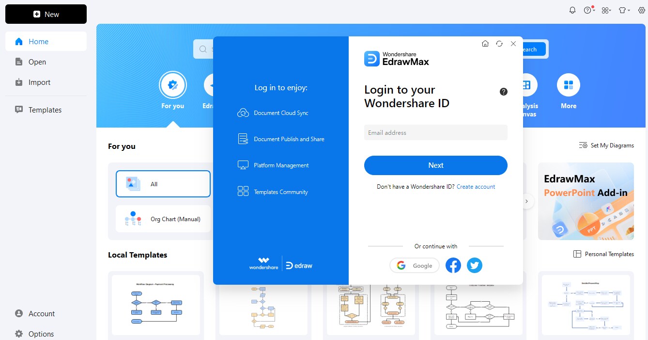 login-to-edrawmax
