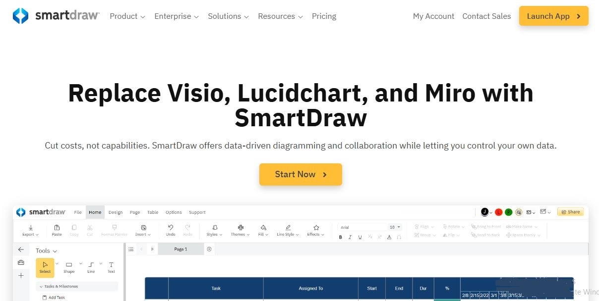 SmartDraw-dashboard