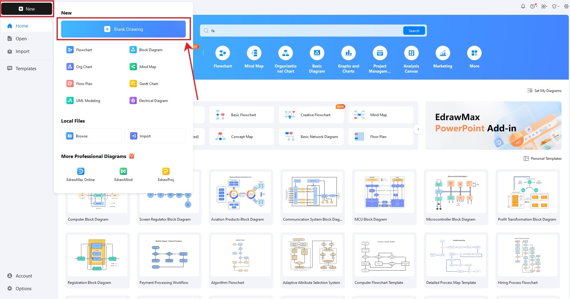 create a new file
