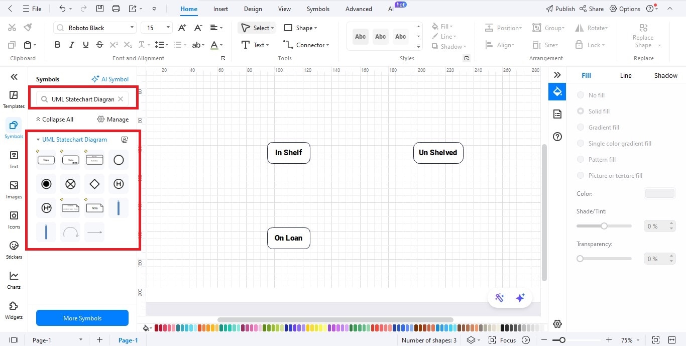 state-diagram-library-system-state-chart-step-2