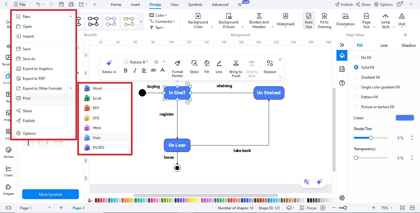 state-diagram-library-system-state-chart-step-6