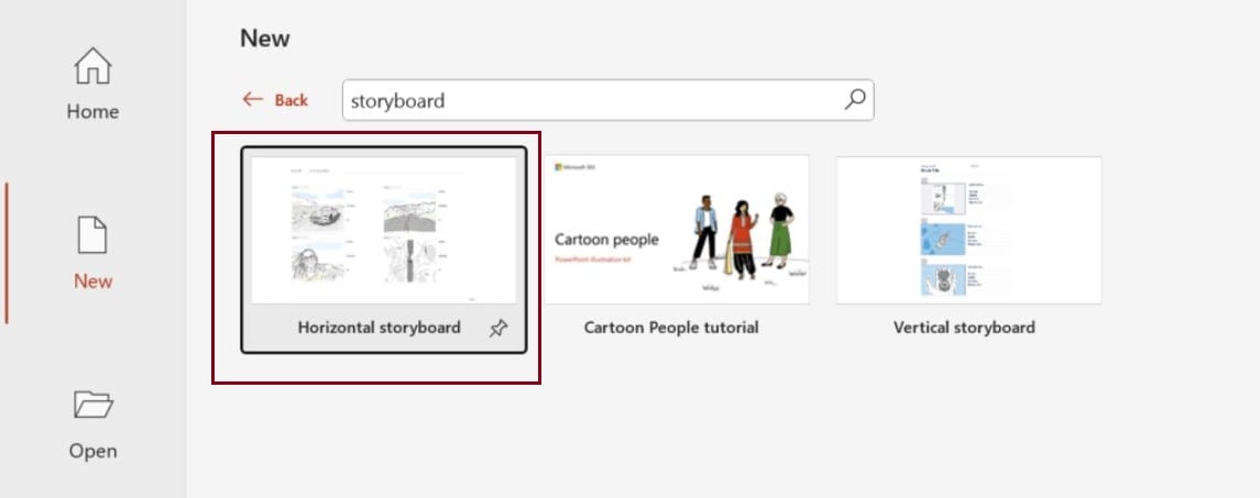 Uploading new images to PowerPoint storyboard