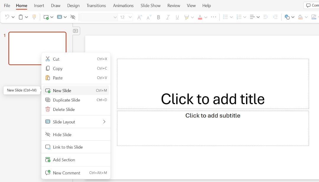 New slides to create storyboard from scratch