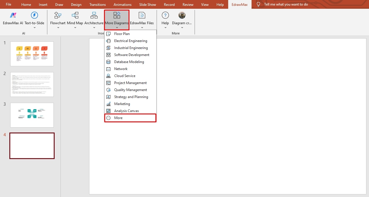 make a swot analysis edrawmax addin template
