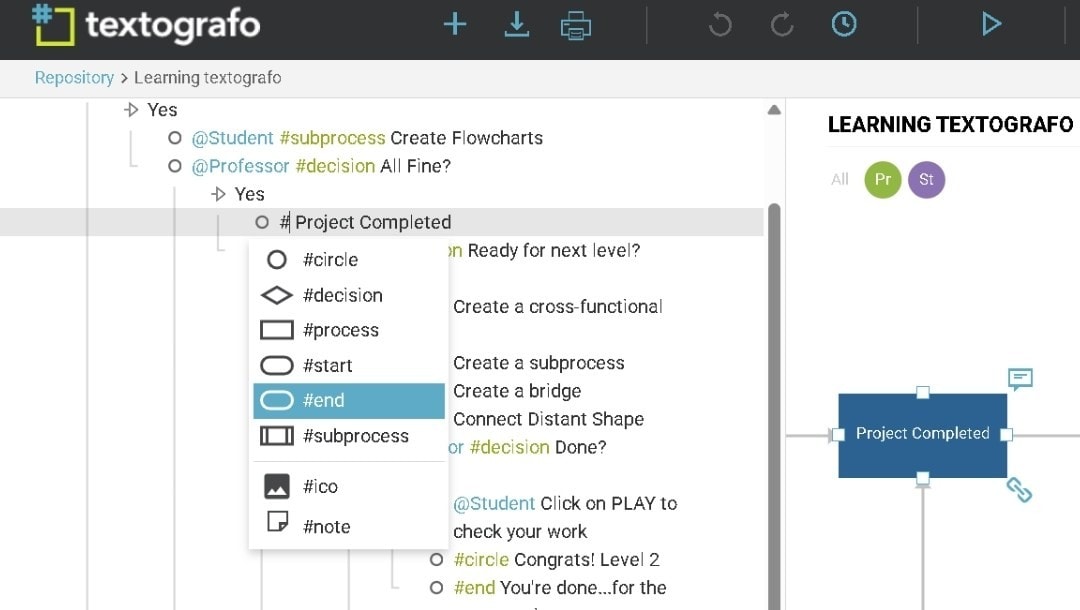 Shape types-Changing using syntax