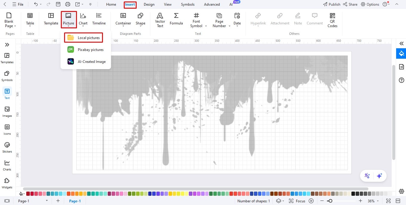 Schritt 2: Ein Bild als Hintergrund einfügen