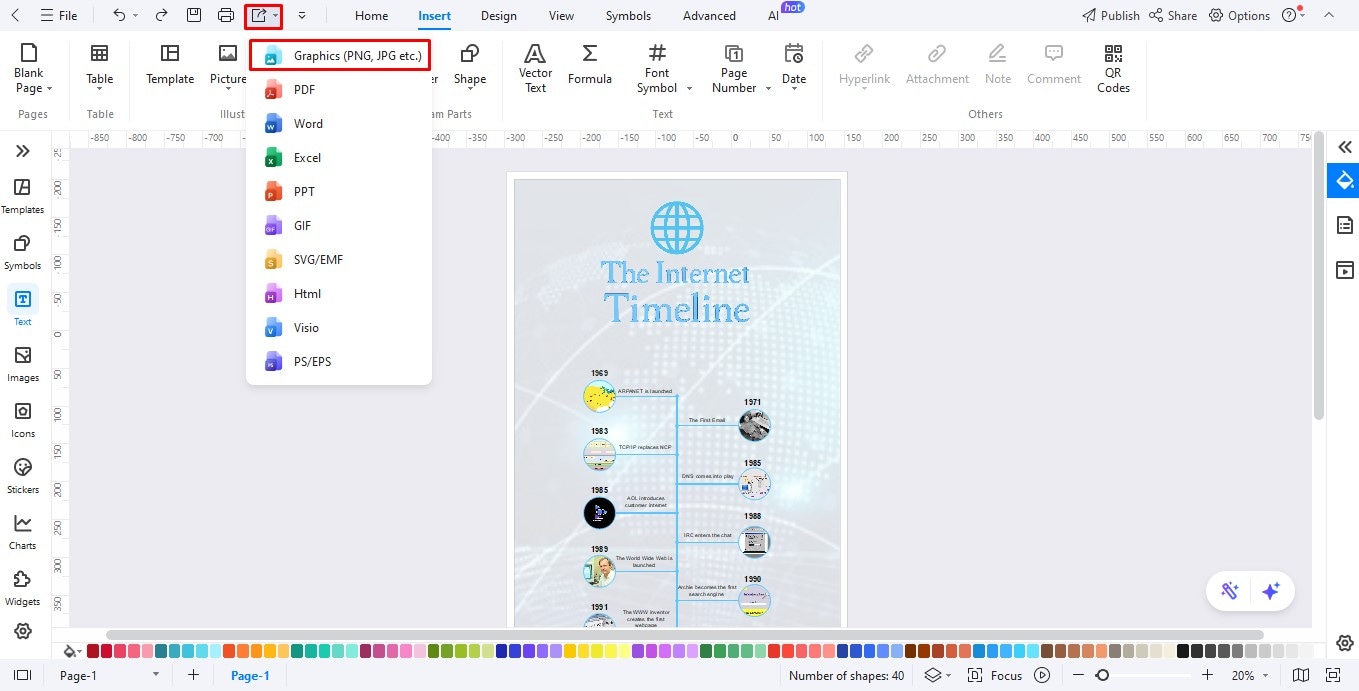 export file