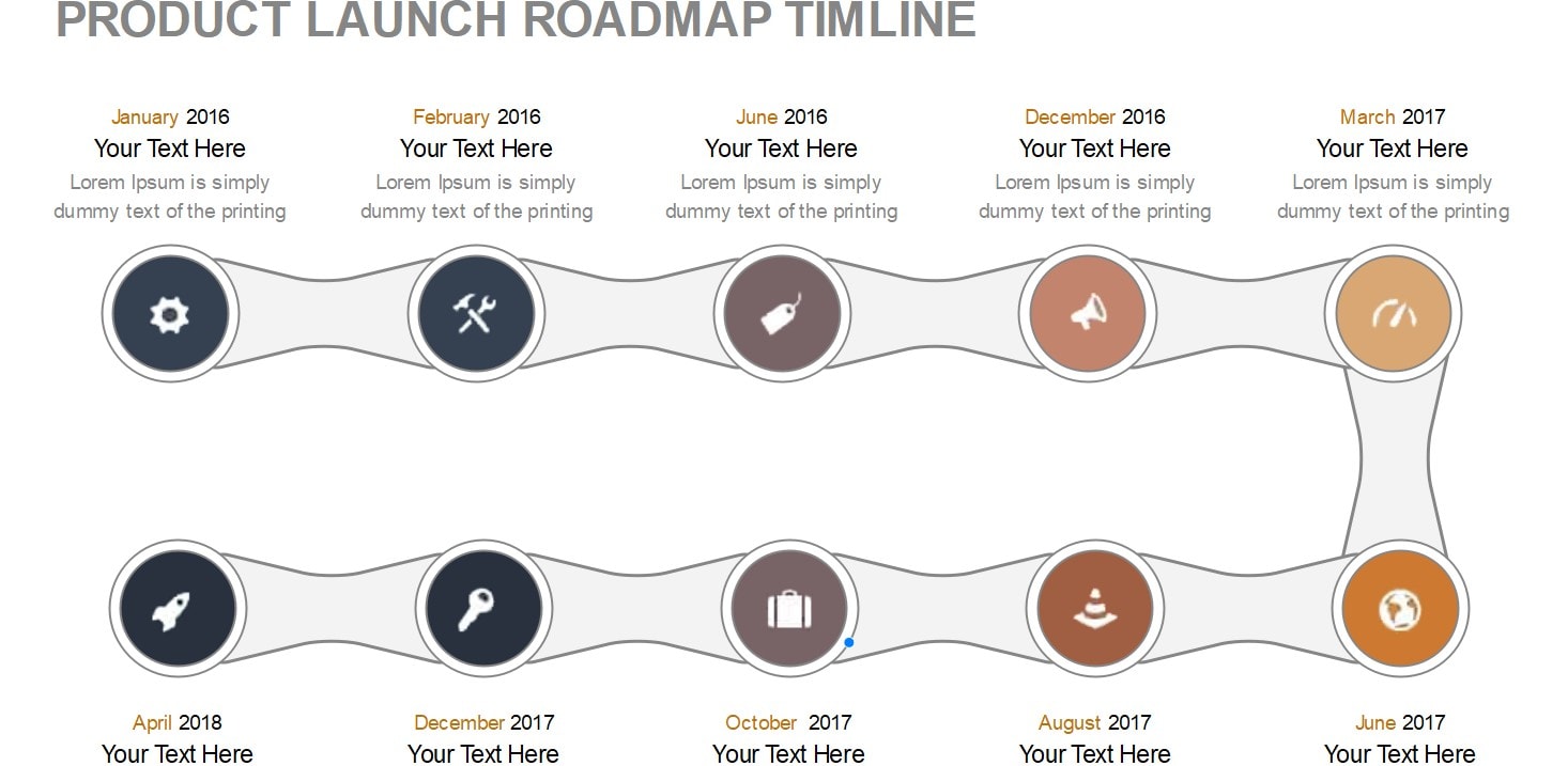 startup launch timeline template