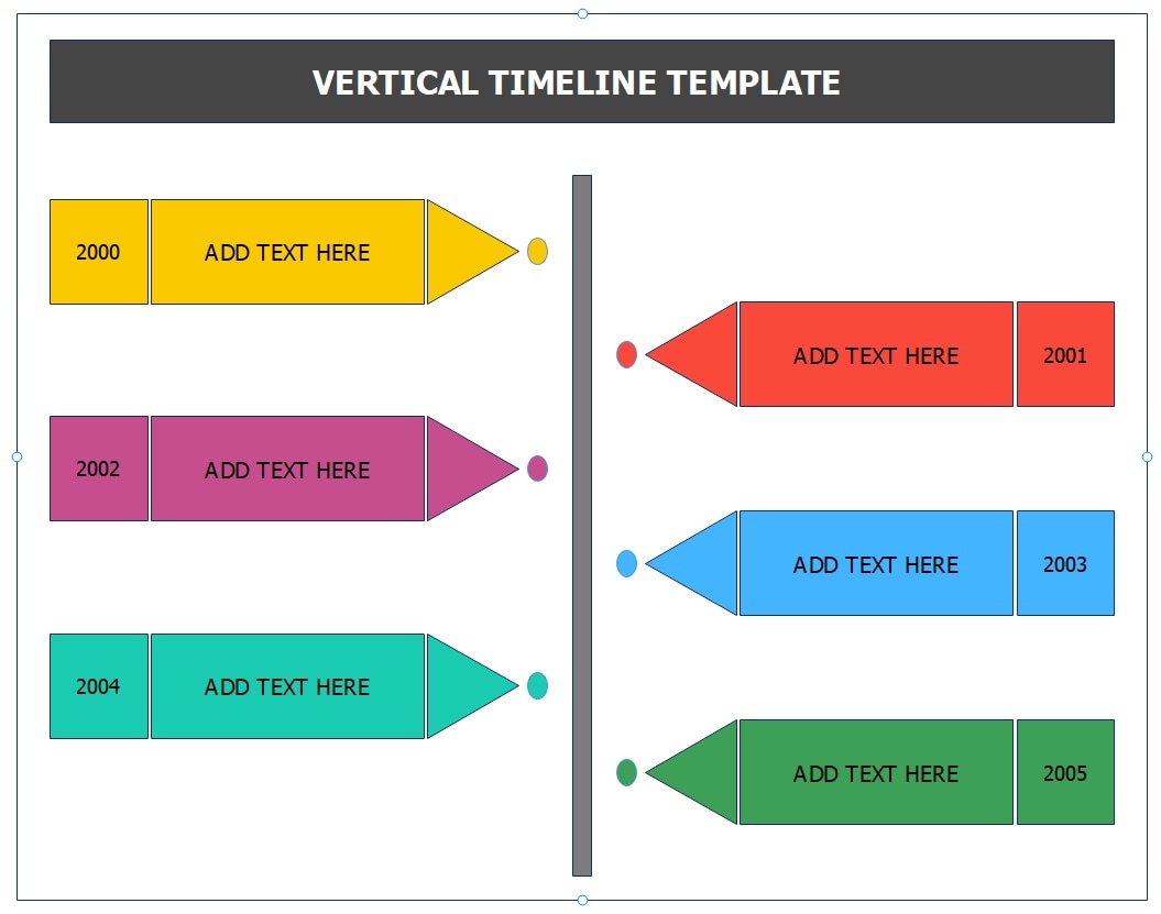 vertical timeline sample