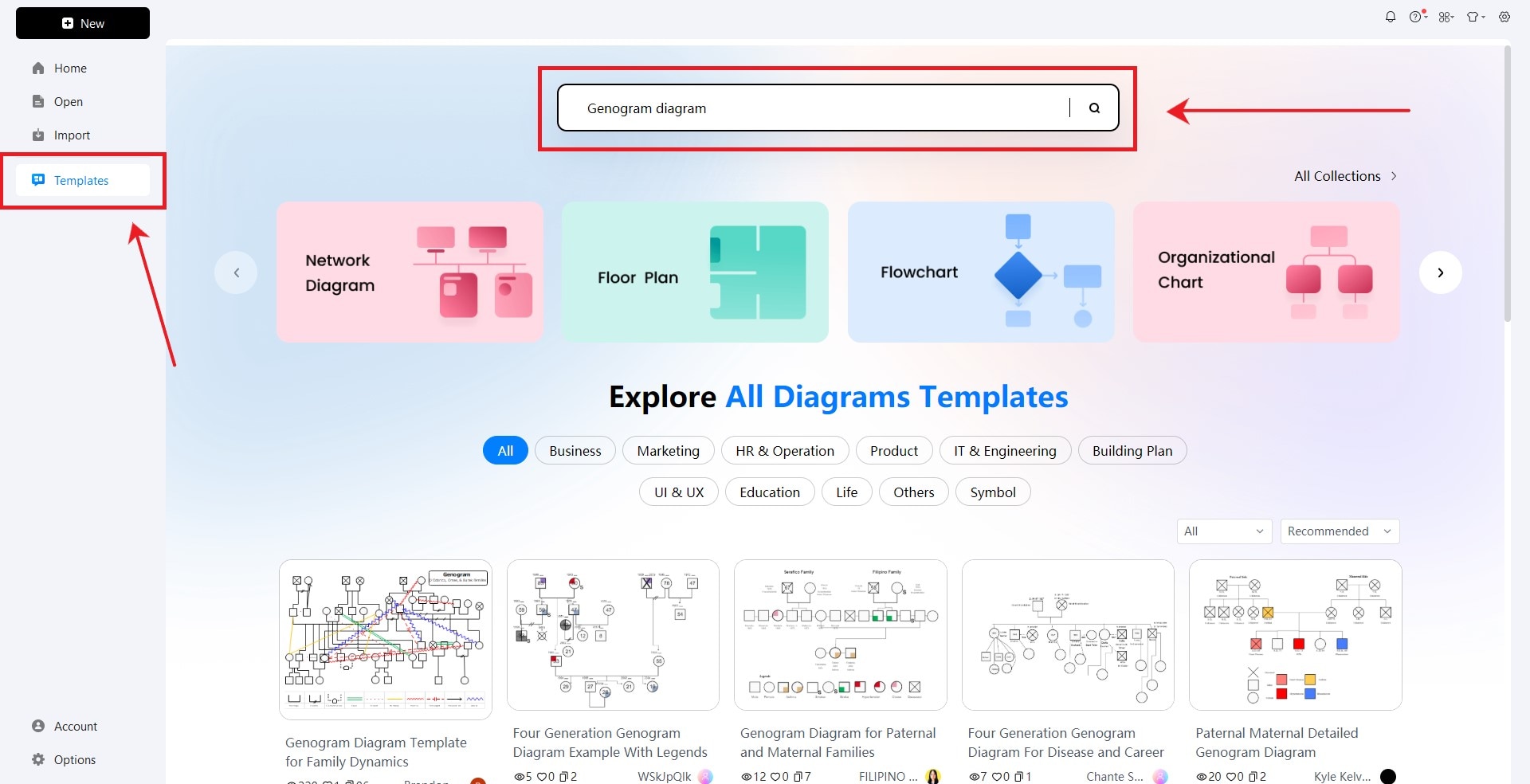 head to templates