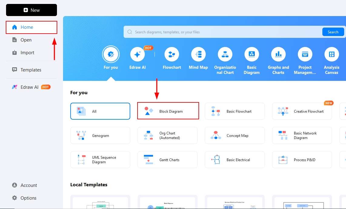 EdrawMax-Open the tool and get started