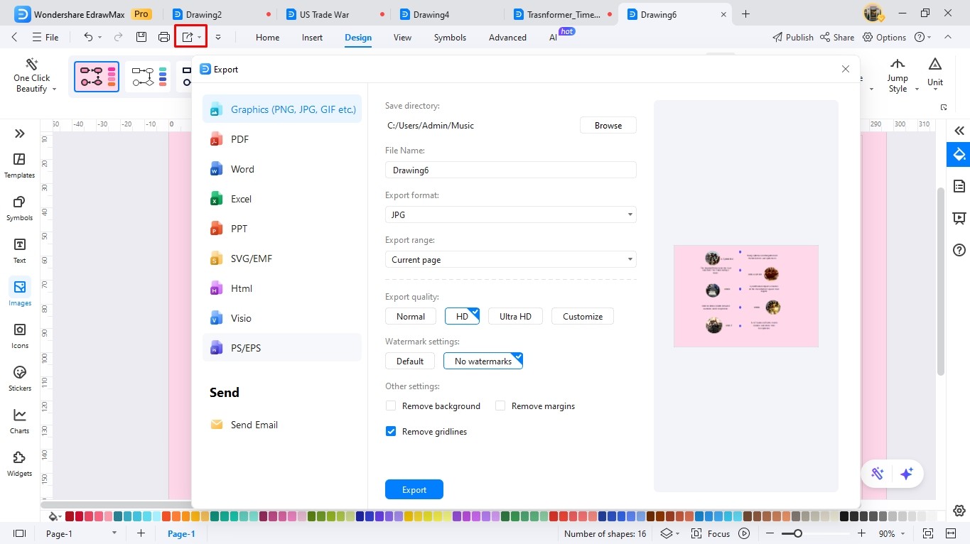 create a timeline with edrawmax