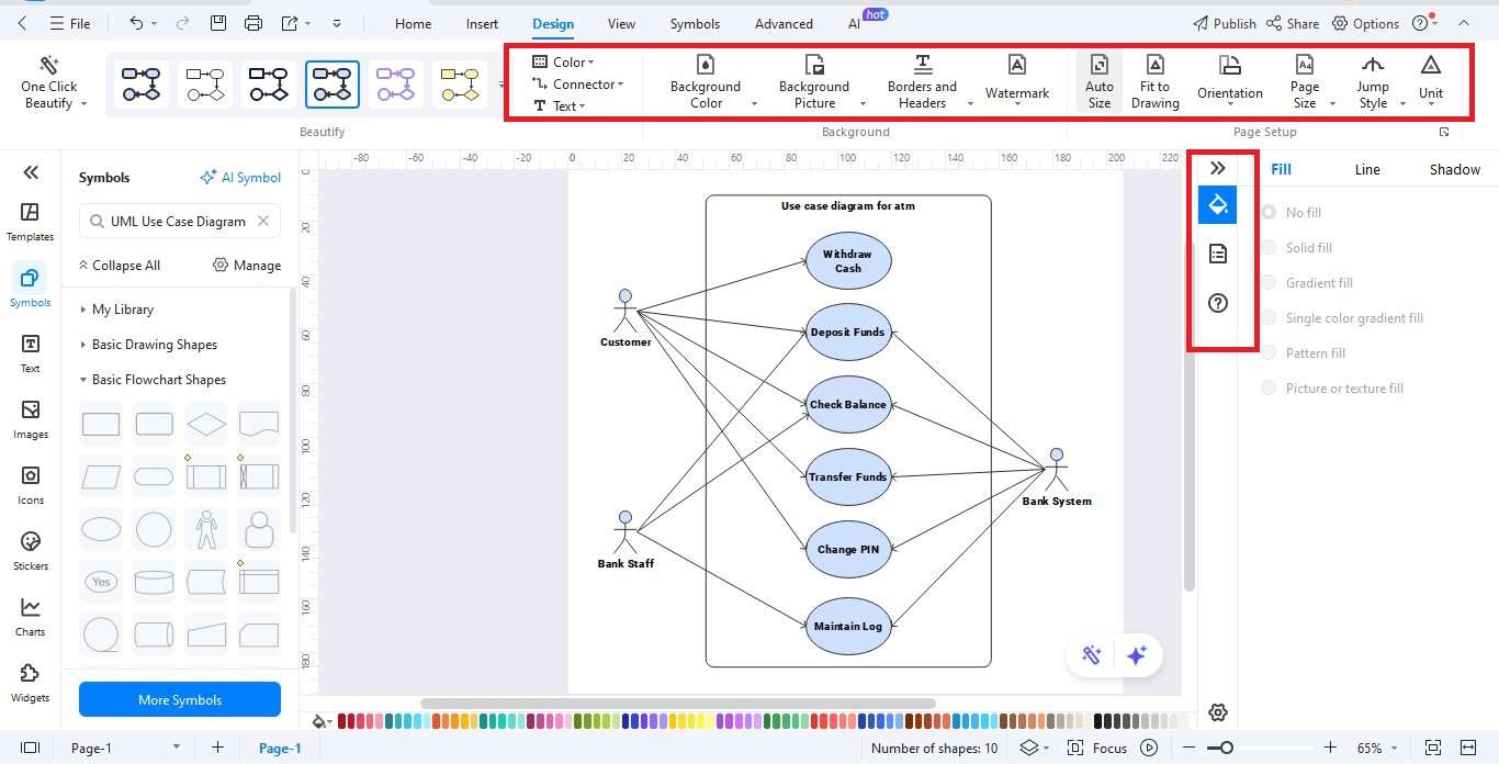 ATM Use Case step 5 - customize