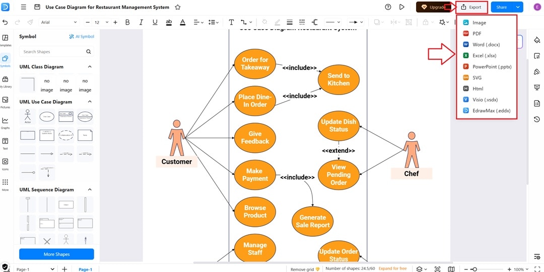 export-diagram-options