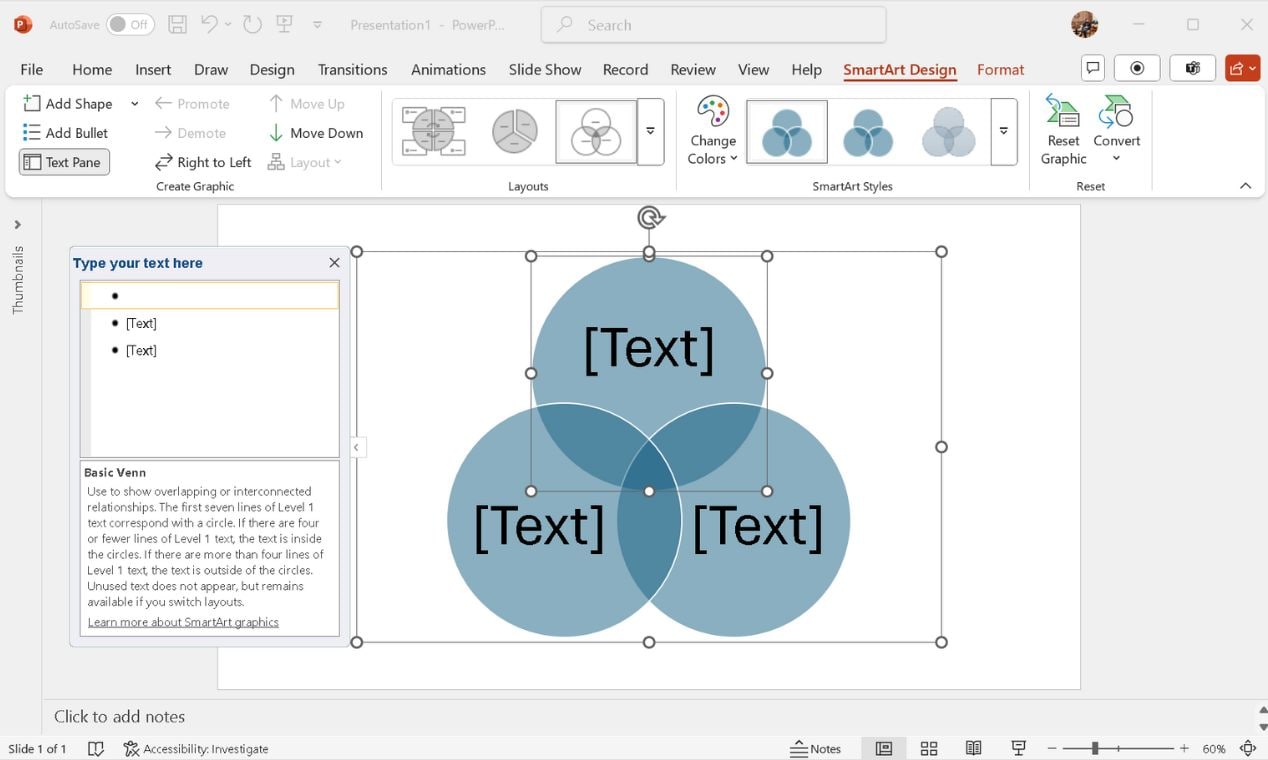 add text and shapes
