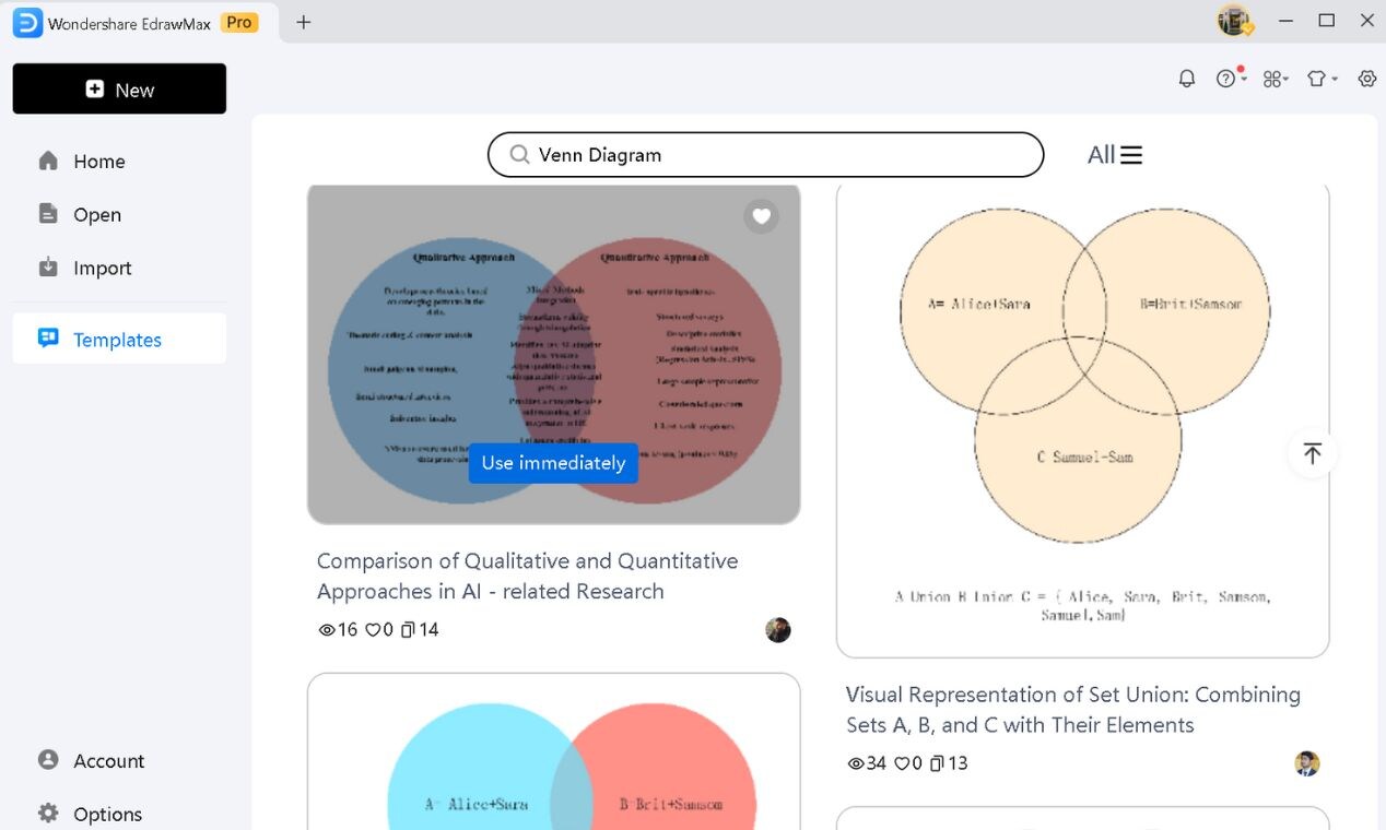 search for venn diagram templates