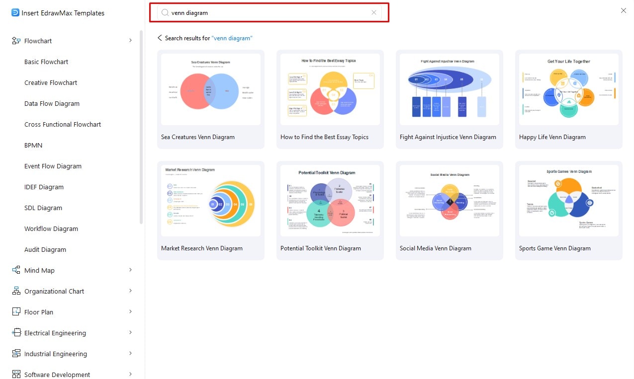 edrawmax templates library