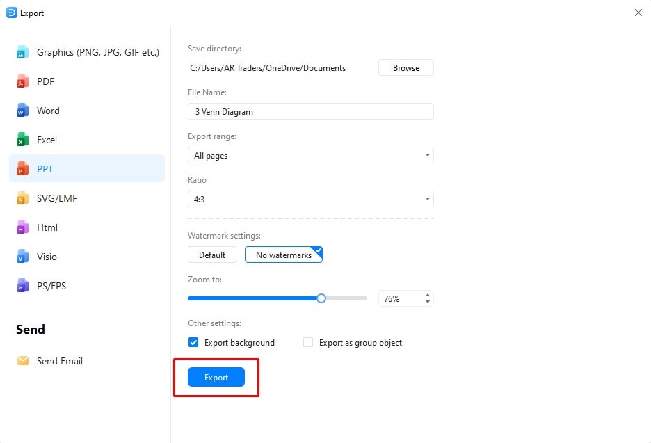 export template in ppt