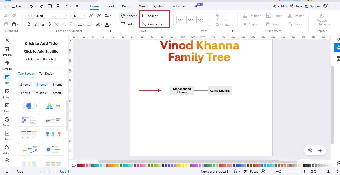 Family Tree Diagram-Adding the founding couple