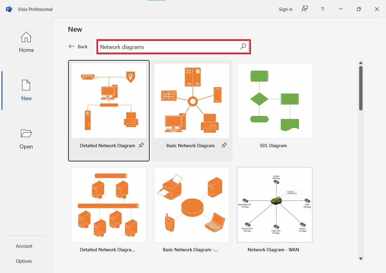 visio-template-selection