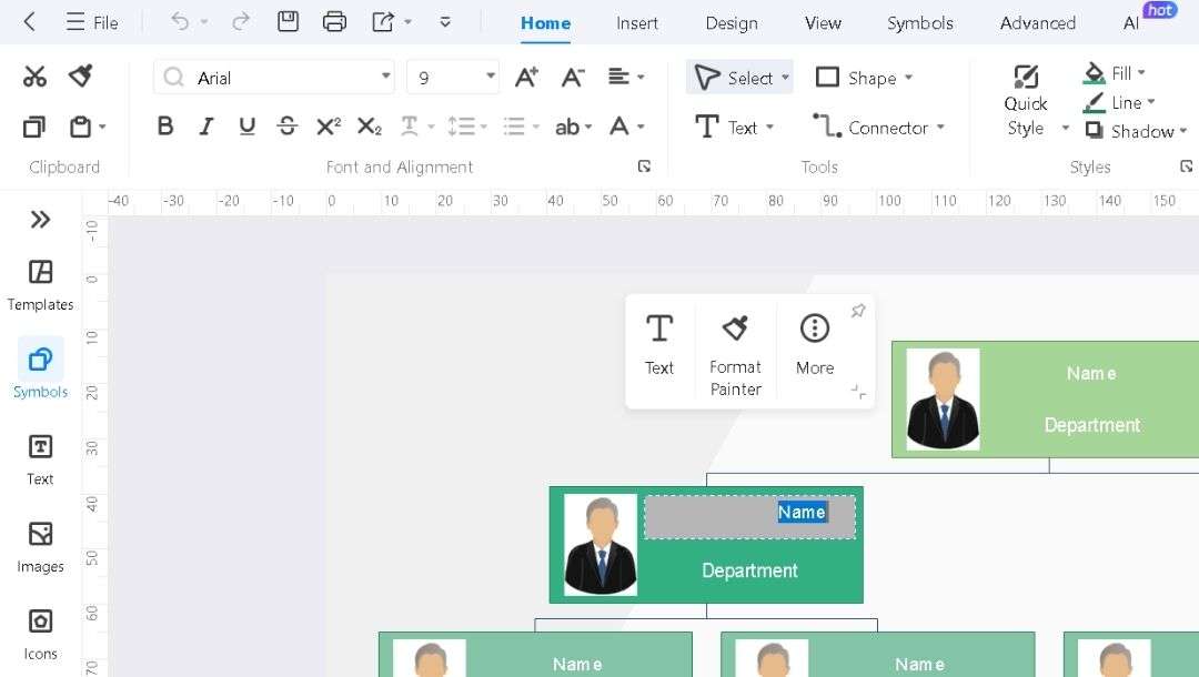 placeholder text-edit