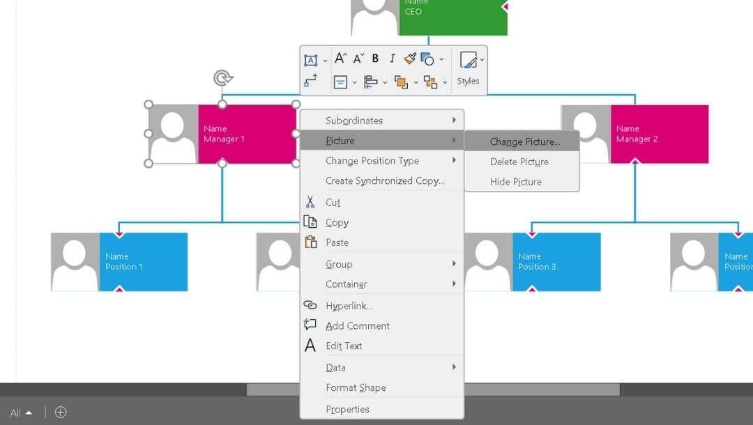 right click menu-use options