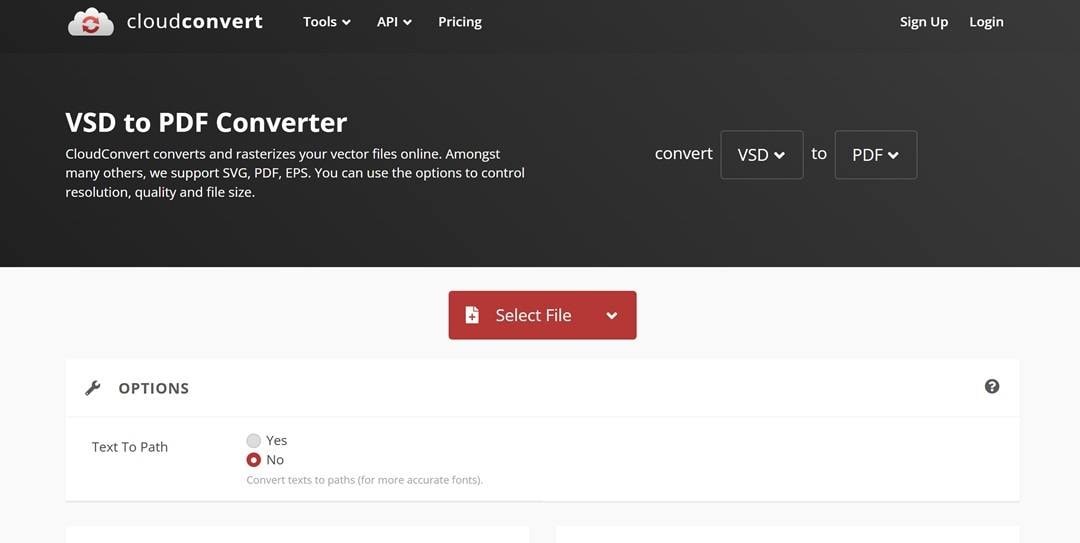 CloudConvert-Interface