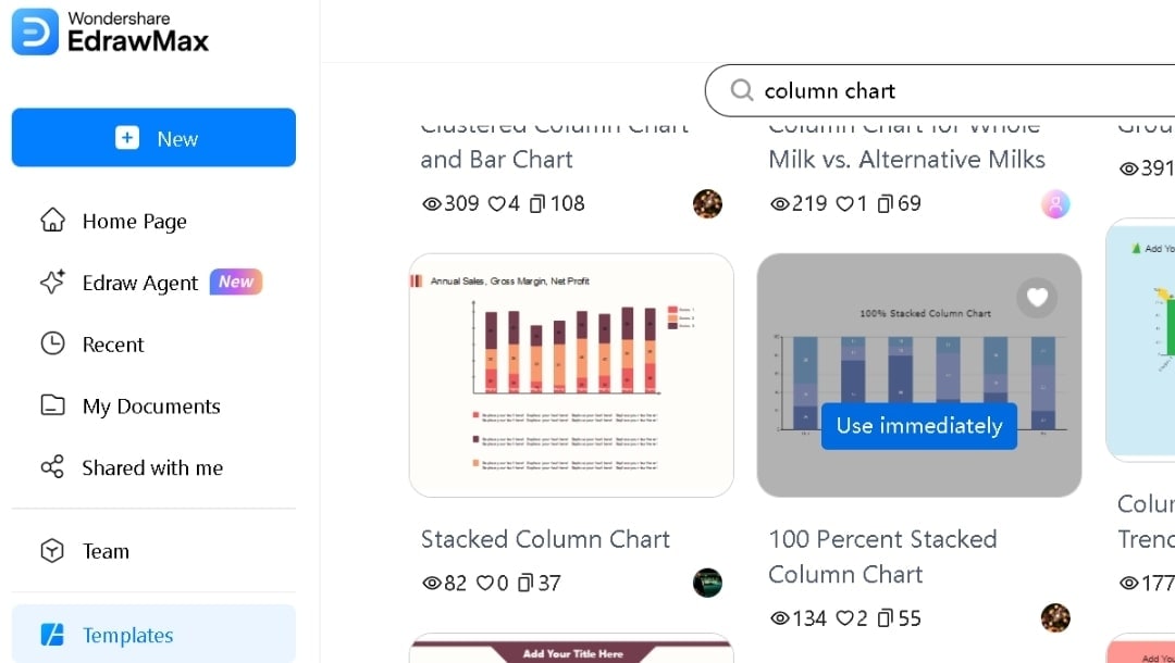 EdrawMax-Template Selection