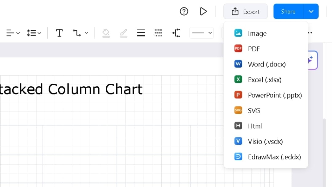 EdrawMax-Export Chart
