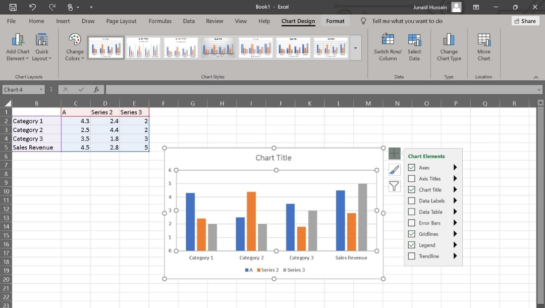Microsoft Excel-Customize Chart