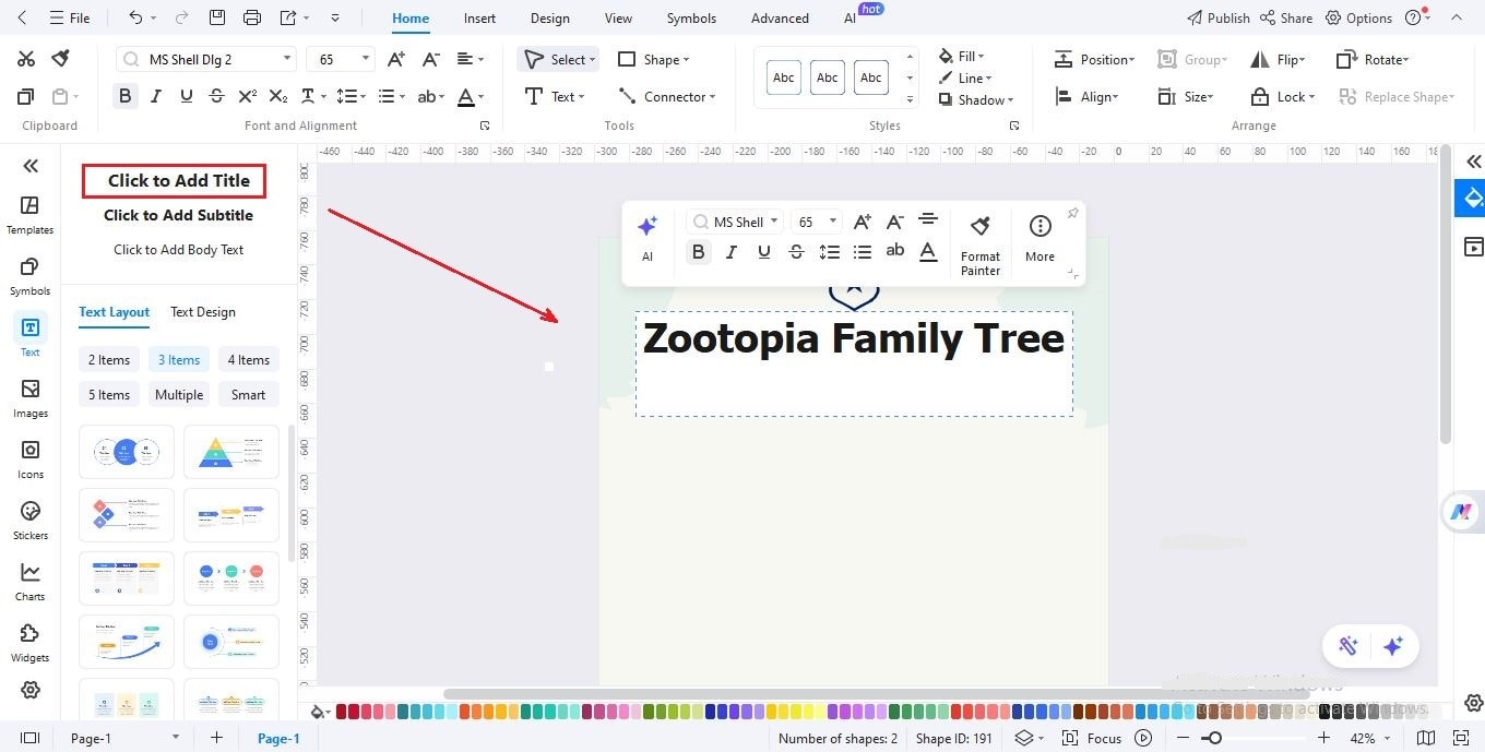 Interface do EdrawMax - Abrindo um novo arquivo