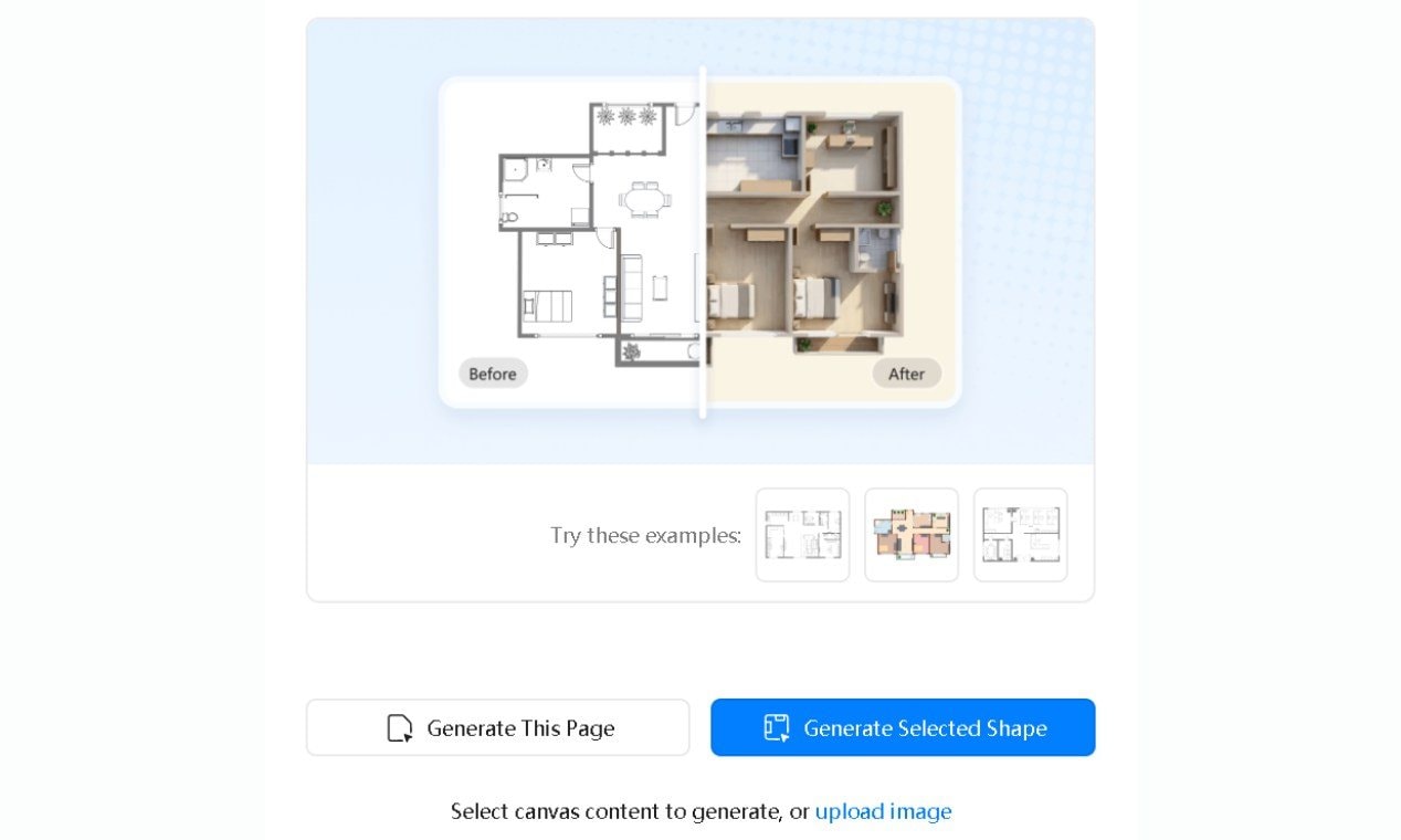Dialog generate-before and after preview