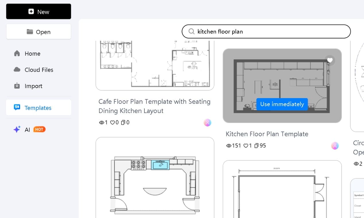 EdrawMax Template Gallery-Room Search
