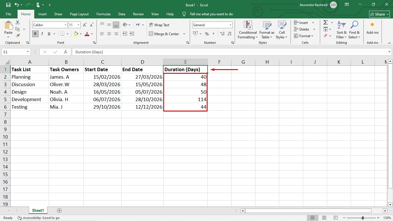 create a gantt chart in excel
