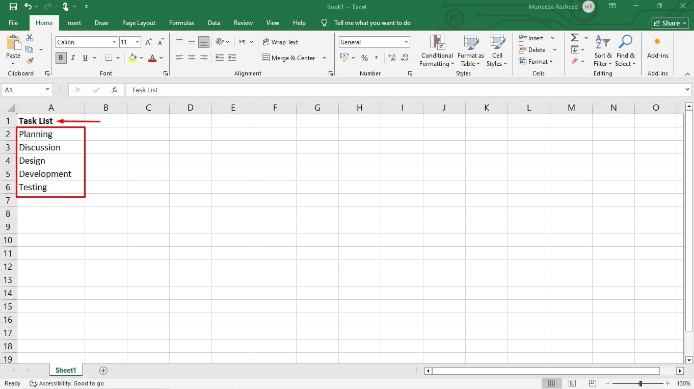 create a gantt chart in excel