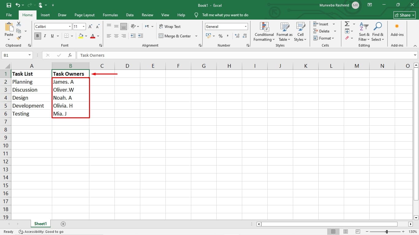 make a gantt chart in excel